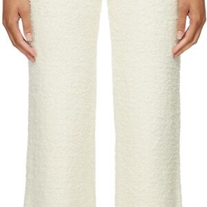 SKIMS Cream Wide Leg Pants